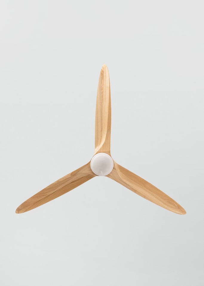 WIND CENTURY - Ventilador de teto 40W silencioso Ø152 cm 100% madeira, imagem da galeria 5