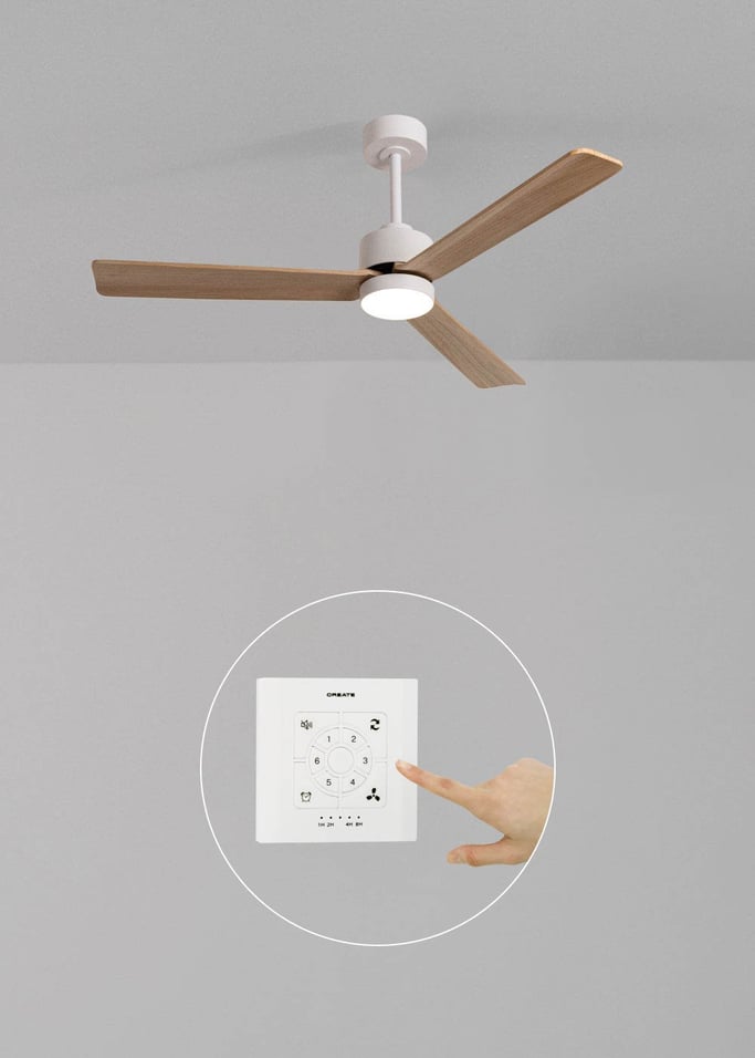 WIND MODERN - Ventoinha de teto silenciosa 40W com luz LED disponível em vários tamanhos, imagem da galeria 2