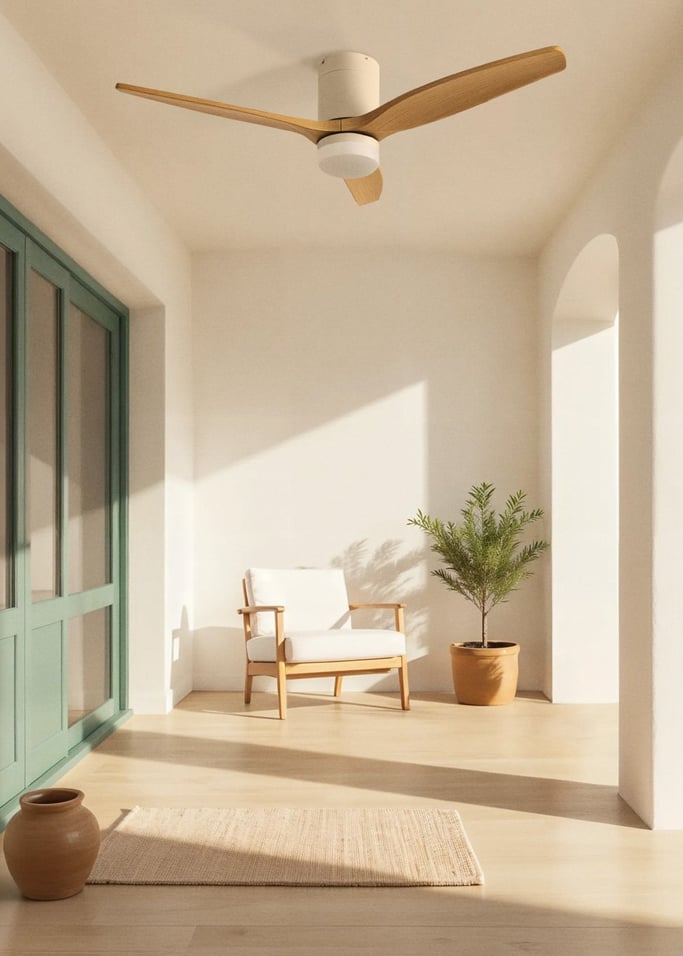 WIND CALM - Ventilador de teto silencioso de 40 W com pás técnicas em ABS de vários tamanhos, imagem da galeria 3