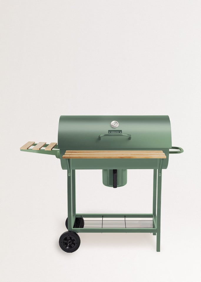 BBQ SMOKEY - Grelhador defumador de carvão com rodas, imagem da galeria 1