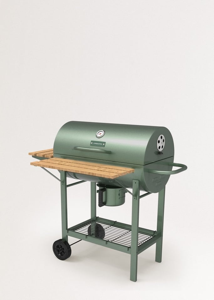 BBQ SMOKEY - Grelhador defumador de carvão com rodas, imagem da galeria 8