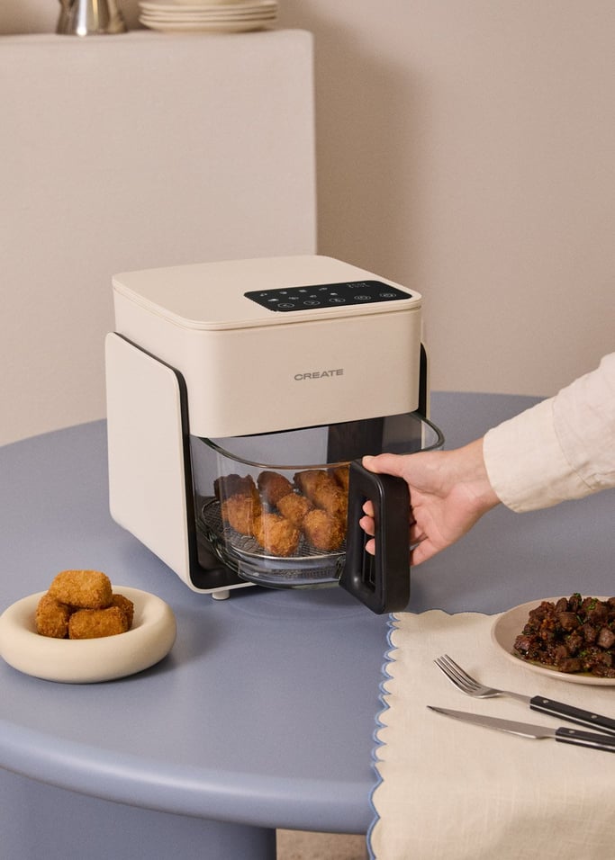 AIR FRYER STUDIO CRYSTAL - Fritadeira de ar em vidro 4,2 L com vaporizador opcional, imagem da galeria 3