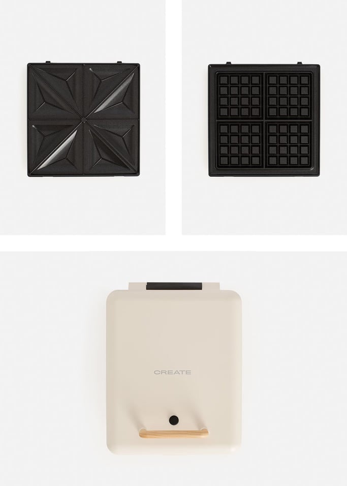 STONE STUDIO - Sanduicheira grill e máquina de waffles com placas intercambiáveis, imagem da galeria 11