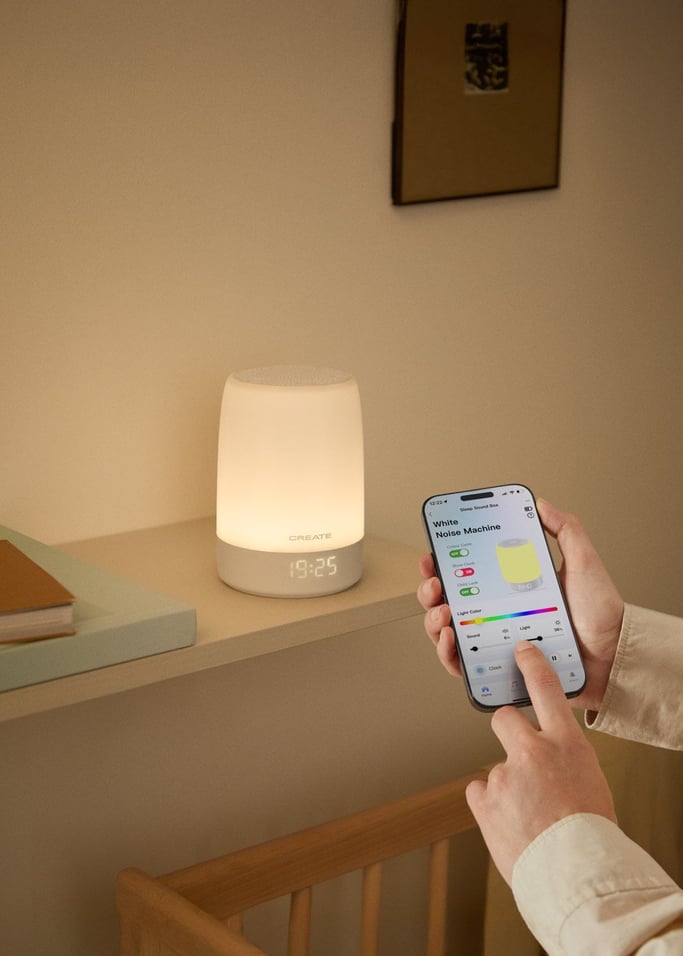 BABY DREAM CONNECT - Candeeiro de sono e ruído branco para bebés com Wi-Fi, imagem da galeria 3
