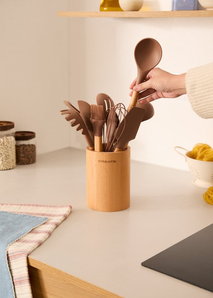 KITCHENWARE STUDIO - Utensílios de cozinha de madeira e silicone, imagem da galeria 2