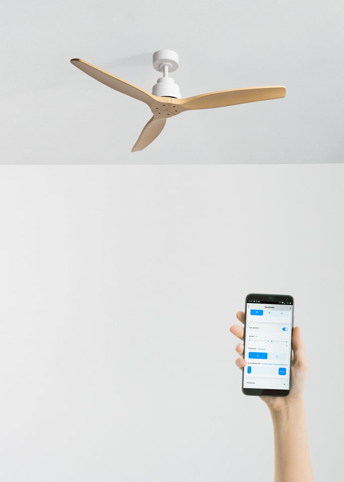 WIND STYLANCE - Ventoinha de teto silenciosa de 40 W com pás em ABS técnico, disponível em vários tamanhos, imagem da galeria 2