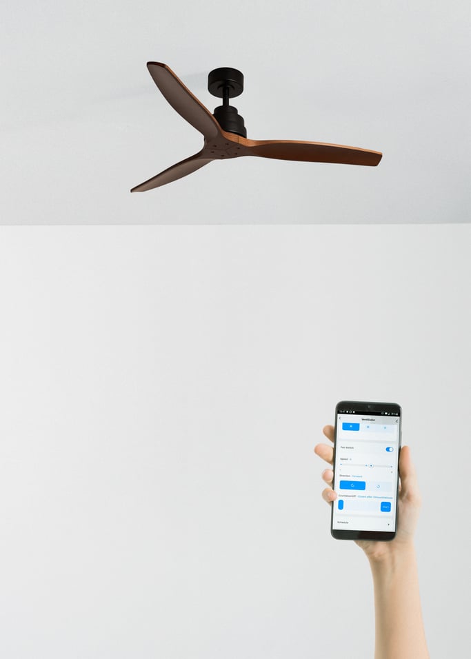 WIND STYLANCE - Ventoinha de teto silenciosa de 40 W com pás em ABS técnico, disponível em vários tamanhos, imagem da galeria 2