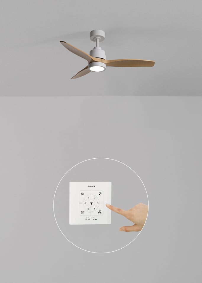 WIND STYLANCE - Ventoinha de teto silenciosa de 40 W com pás em ABS técnico, disponível em vários tamanhos, imagem da galeria 2