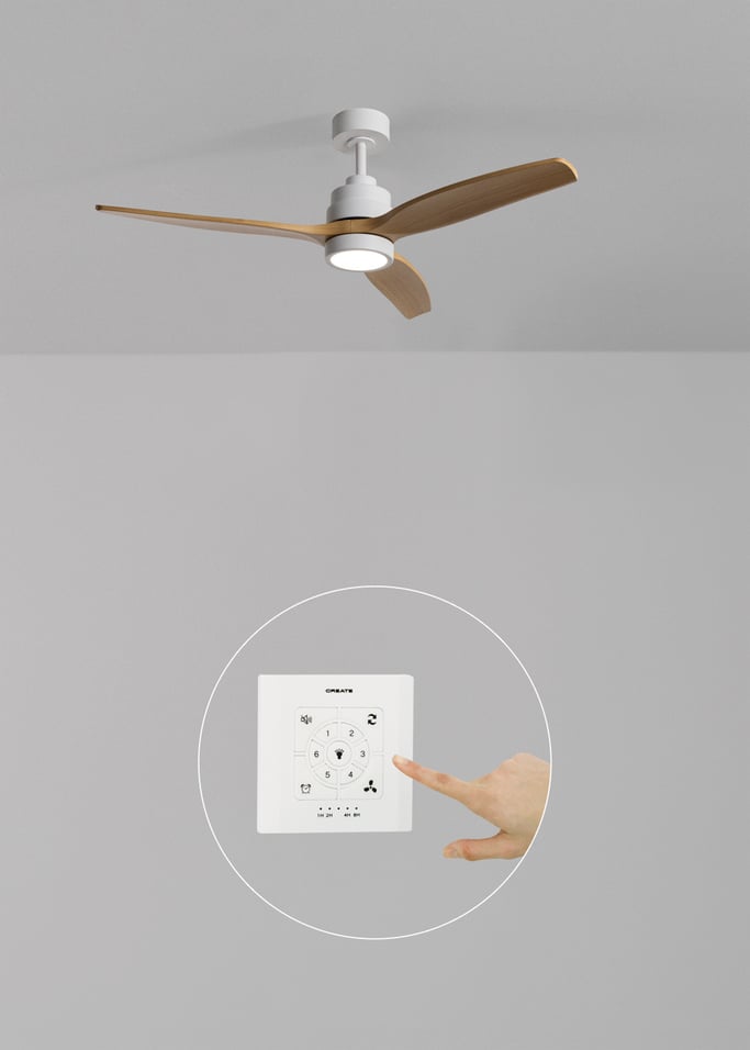 WIND STYLANCE - Ventoinha de teto silenciosa de 40 W com pás em ABS técnico, disponível em vários tamanhos, imagem da galeria 2