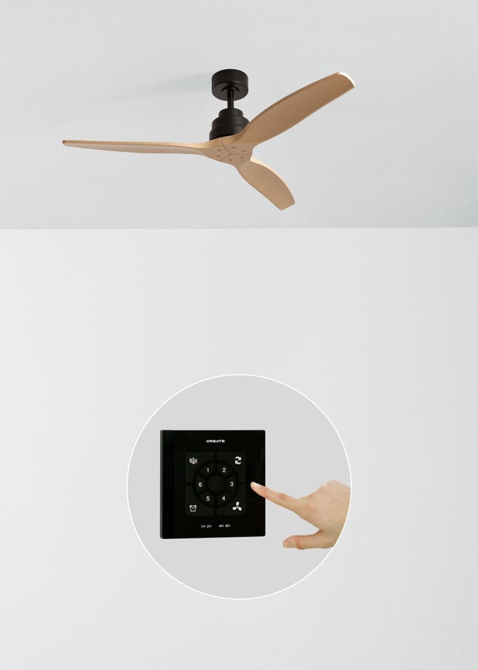 WIND STYLANCE - Ventoinha de teto silenciosa de 40 W com pás em ABS técnico, disponível em vários tamanhos, imagem da galeria 2