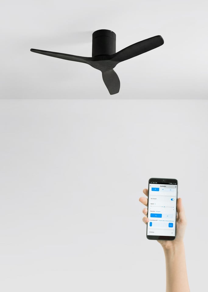 WIND CALM - Ventilador de teto silencioso de 40 W com pás técnicas em ABS de vários tamanhos, imagem da galeria 2