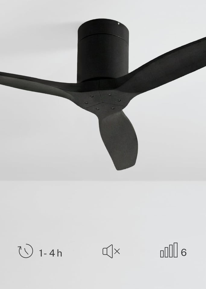 WIND CALM - Ventilador de teto silencioso de 40 W com pás técnicas em ABS de vários tamanhos, imagem da galeria 4