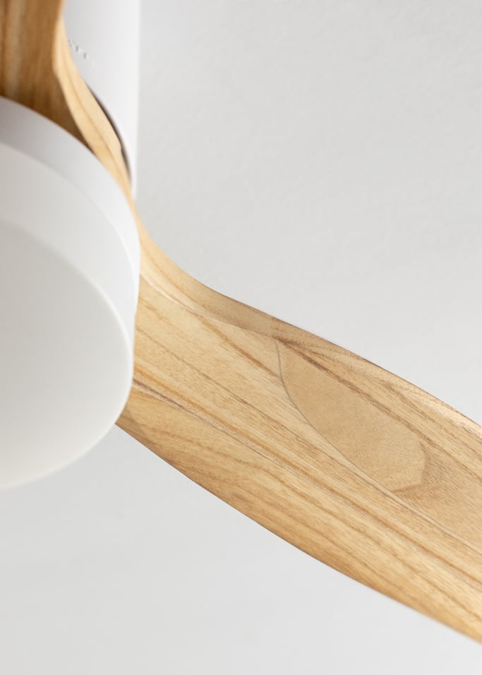 WIND CALM NATURAL WOOD - Ventoinha de teto 40W silencioso 100% madeira, imagem da galeria 5