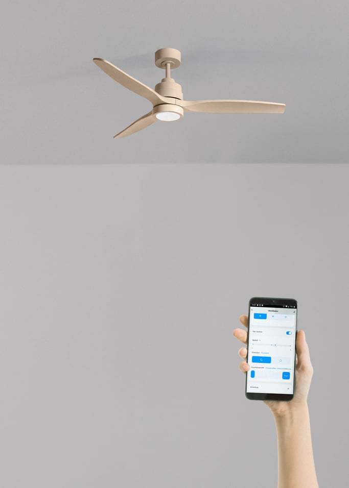 WIND STYLANCE - Ventoinha de teto silenciosa de 40 W com pás em ABS técnico, disponível em vários tamanhos, imagem da galeria 2