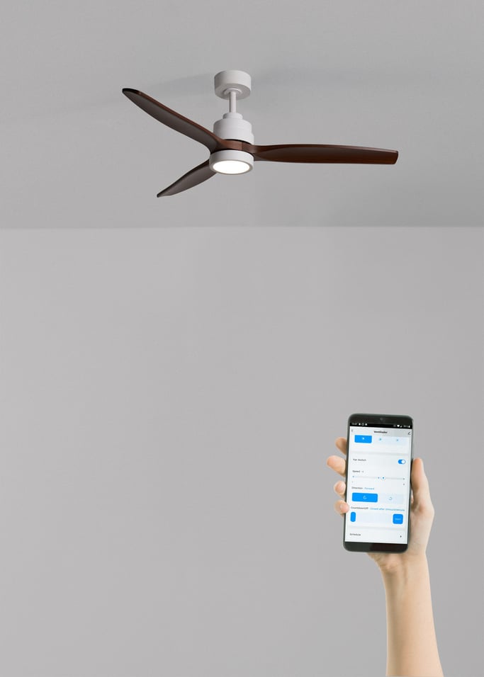 WIND STYLANCE - Ventoinha de teto silenciosa de 40 W com pás em ABS técnico, disponível em vários tamanhos, imagem da galeria 2