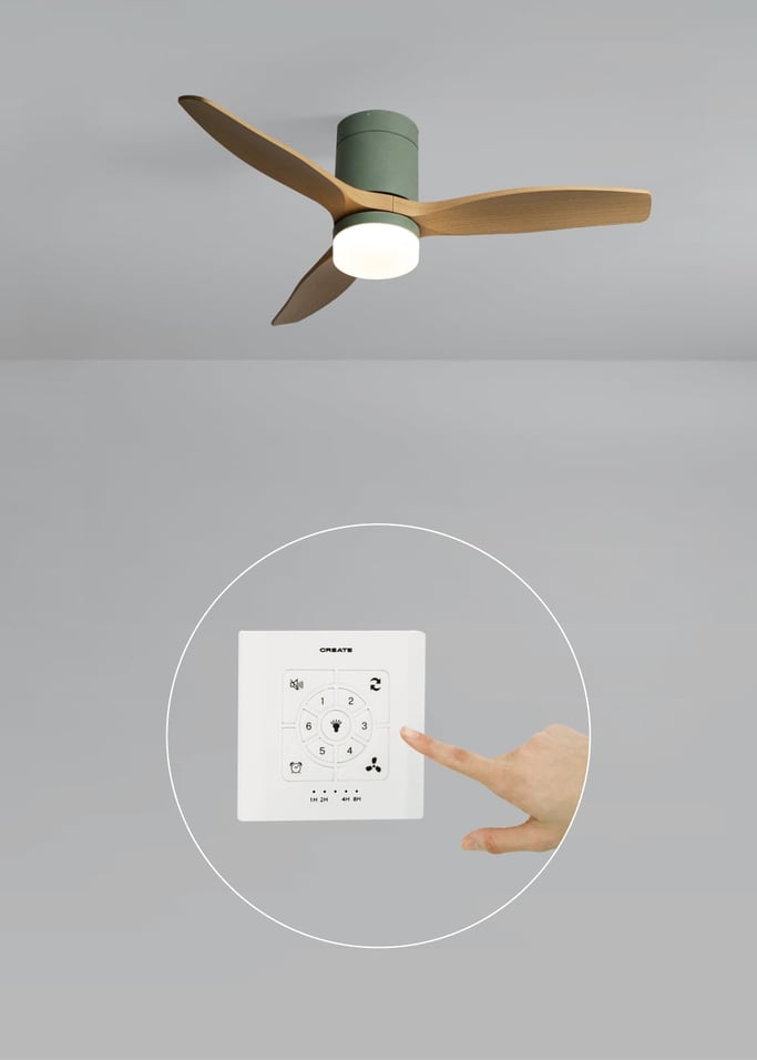 WIND CALM - Ventilador de teto silencioso de 40 W com pás técnicas em ABS de vários tamanhos, imagem da galeria 2