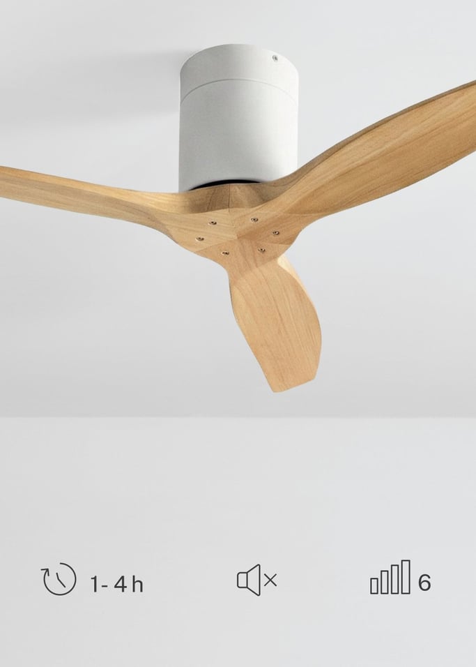 WIND CALM - Ventilador de teto silencioso de 40 W com pás técnicas em ABS de vários tamanhos, imagem da galeria 4