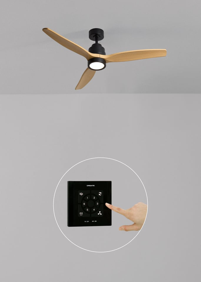 WIND STYLANCE - Ventoinha de teto silenciosa de 40 W com pás em ABS técnico, disponível em vários tamanhos, imagem da galeria 2