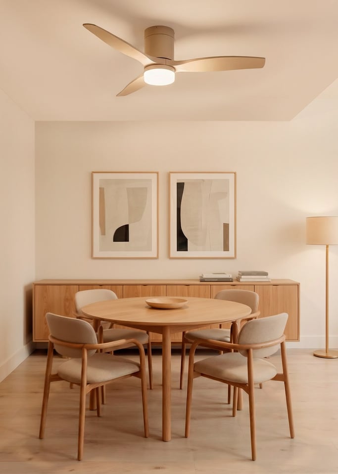 WIND CALM - Ventilador de teto silencioso de 40 W com pás técnicas em ABS de vários tamanhos, imagem da galeria 1