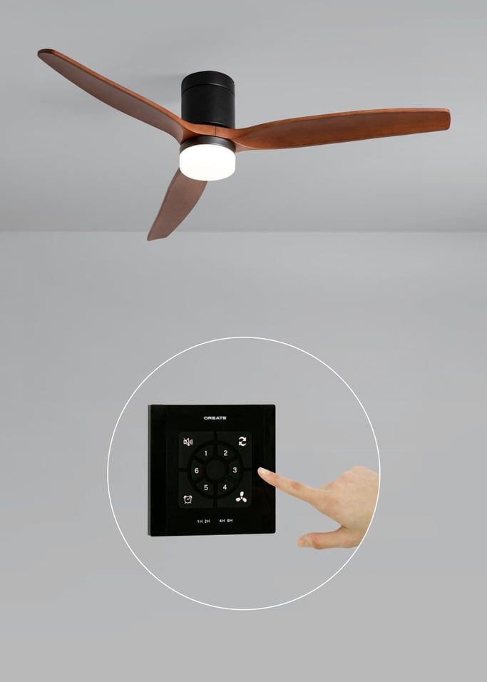 WIND CALM - Ventilador de teto silencioso de 40 W com pás técnicas em ABS de vários tamanhos, imagem da galeria 2