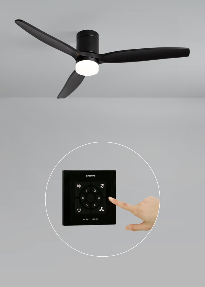 WIND CALM - Ventilador de teto silencioso de 40 W com pás técnicas em ABS de vários tamanhos, imagem da galeria 2