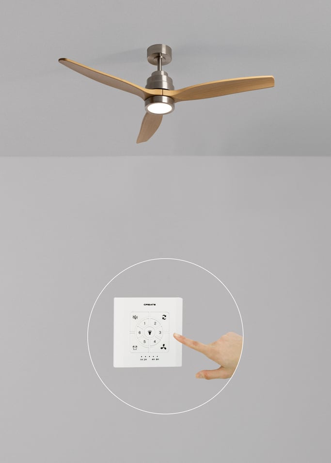 WIND STYLANCE - Ventoinha de teto silenciosa de 40 W com pás em ABS técnico, disponível em vários tamanhos, imagem da galeria 2
