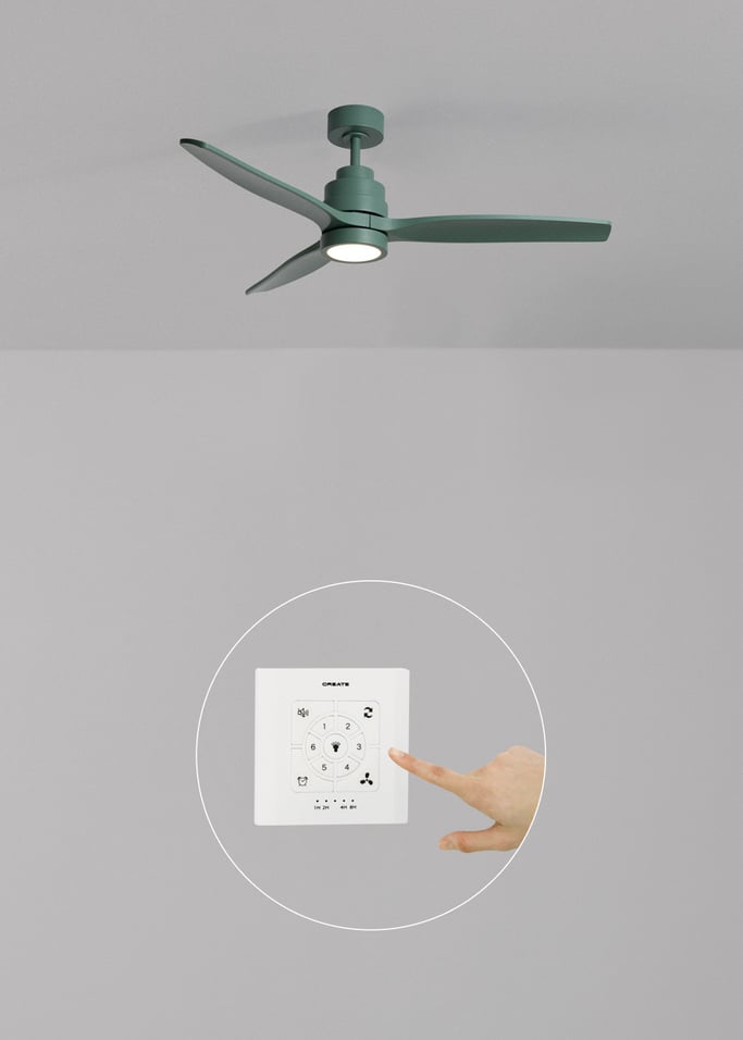 WIND STYLANCE - Ventoinha de teto silenciosa de 40 W com pás em ABS técnico, disponível em vários tamanhos, imagem da galeria 2