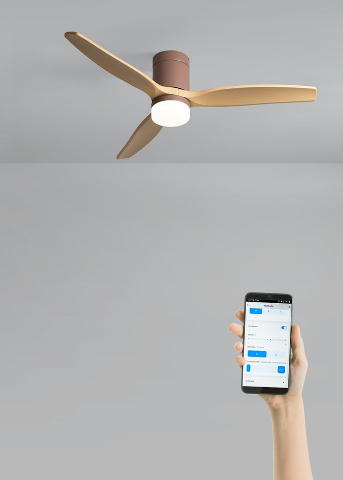 WIND CALM - Ventilador de teto silencioso de 40 W com pás técnicas em ABS de vários tamanhos, imagem da galeria 2