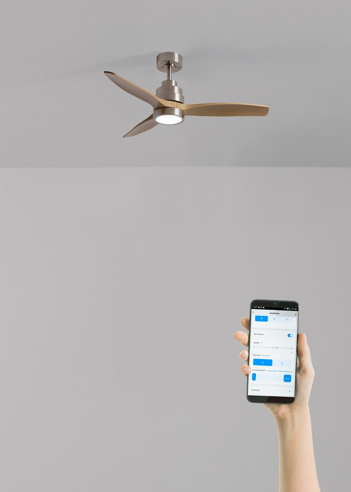 WIND STYLANCE - Ventoinha de teto silenciosa de 40 W com pás em ABS técnico, disponível em vários tamanhos, imagem da galeria 2