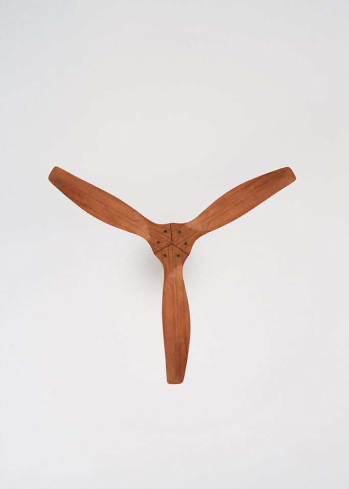 WIND CALM NATURAL WOOD - Ventoinha de teto 40W silencioso 100% madeira, imagem da galeria 4