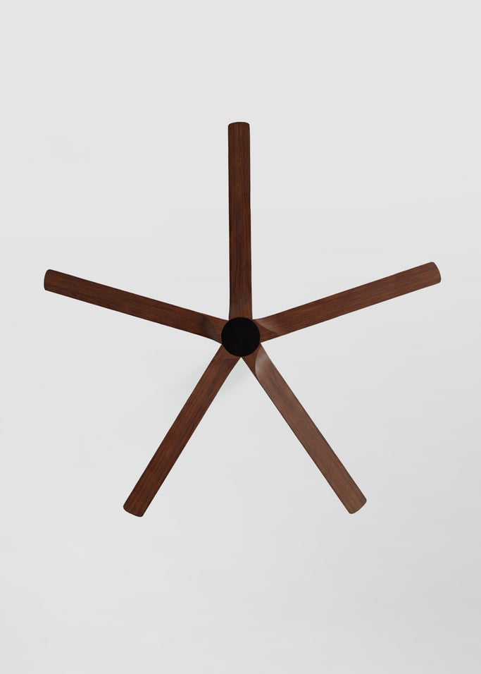 WIND INDUSTRIAL WOOD - Ventoinha de teto silenciosa 40W em madeira 100% natural, vários tamanhos, imagem da galeria 5