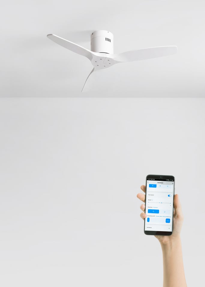 WIND CALM NATURAL WOOD - Ventoinha de teto 40W silencioso 100% madeira, imagem da galeria 2