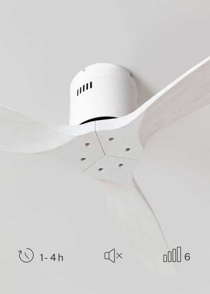 WIND CALM NATURAL WOOD - Ventoinha de teto 40W silencioso 100% madeira, imagem da galeria 4