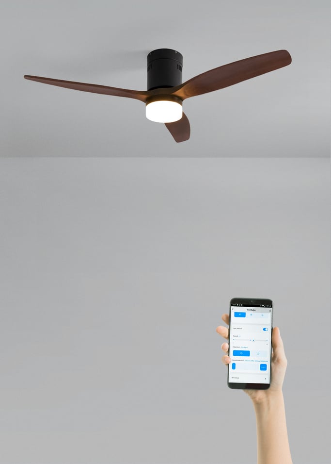 WIND CALM NATURAL WOOD - Ventoinha de teto 40W silencioso 100% madeira, imagem da galeria 2