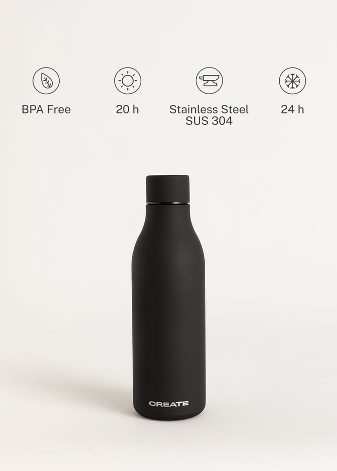 BOTTLE STUDIO - Garrafa térmica de aço inoxidável vários tamanhos, imagem da galeria 4
