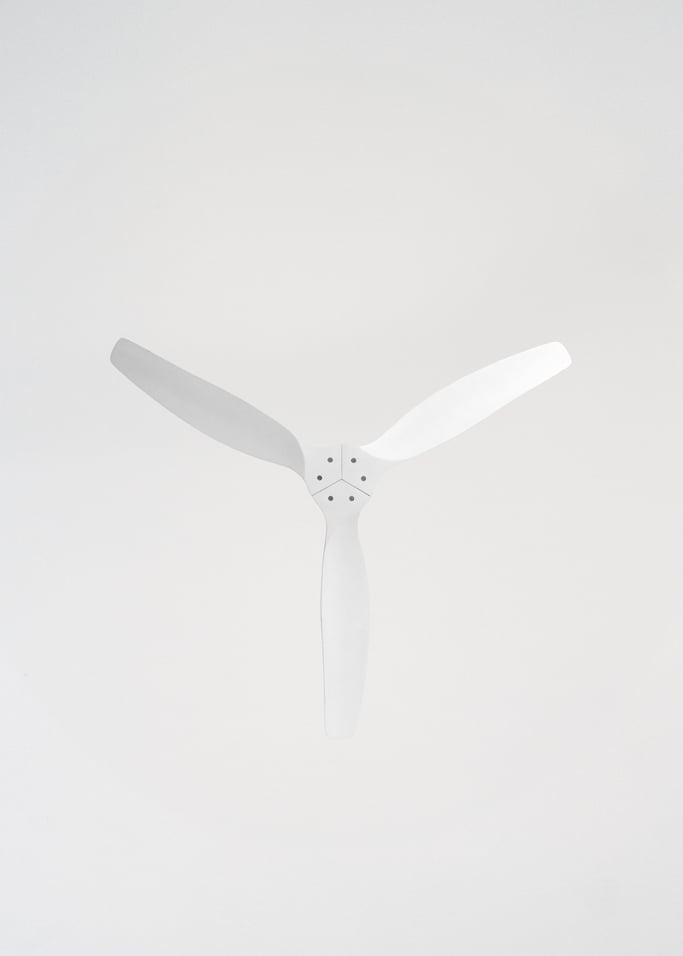 WIND CALM CUSTOM RATTAN - Ventilador de teto 40W silencioso Ø132 cm com luz LED no corpo e lâmpada, imagem da galeria 6