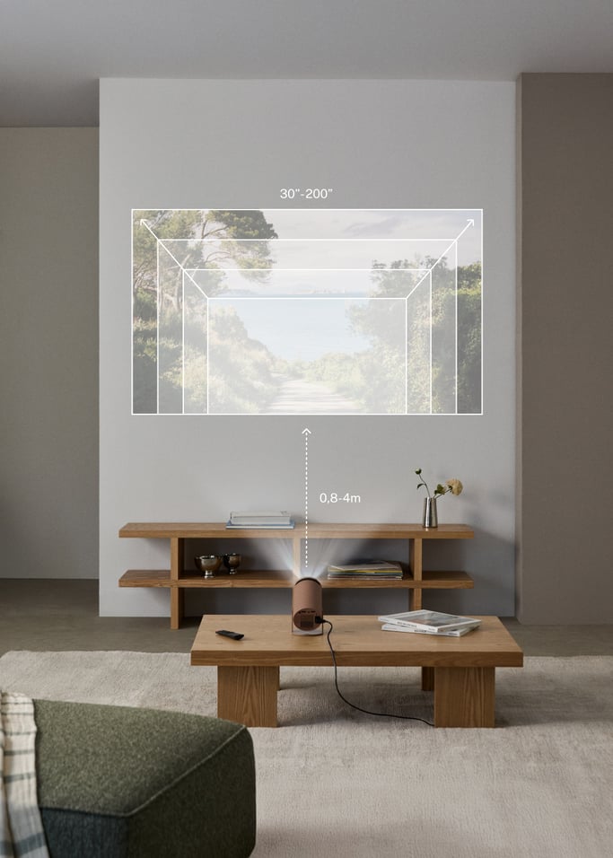 PROJECTOR STUDIO COMPACT - Projetor Smart HD com Wi-Fi, Bluetooth e rotação de 180º, imagem da galeria 2