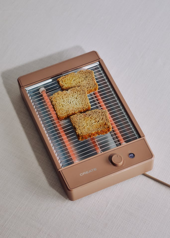 TOAST STUDIO FLAT - Torradeira horizontal em aço inoxidável com 3 resistências, imagem da galeria 4