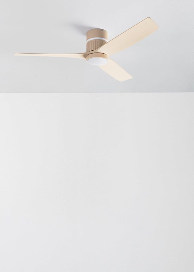 WIND LAYER - Ventoinha de teto silenciosa 40W Ø132 cm com luz ambiente, imagem da galeria 5