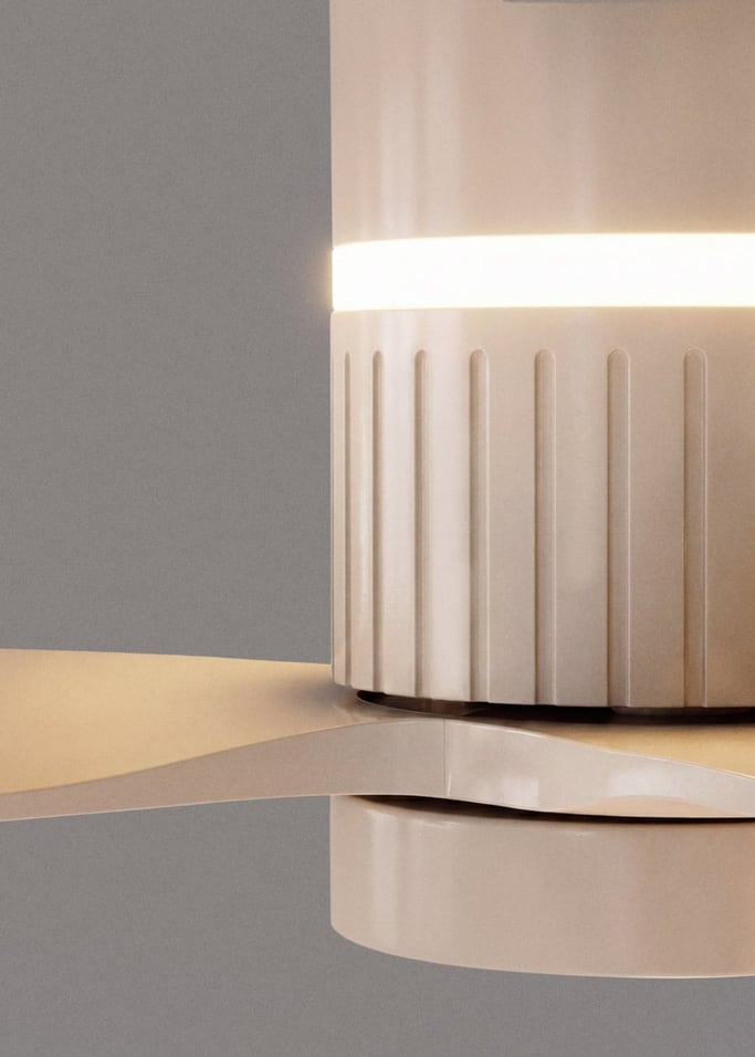 WIND LAYER - Ventoinha de teto silenciosa 40W Ø132 cm com luz ambiente, imagem da galeria 4