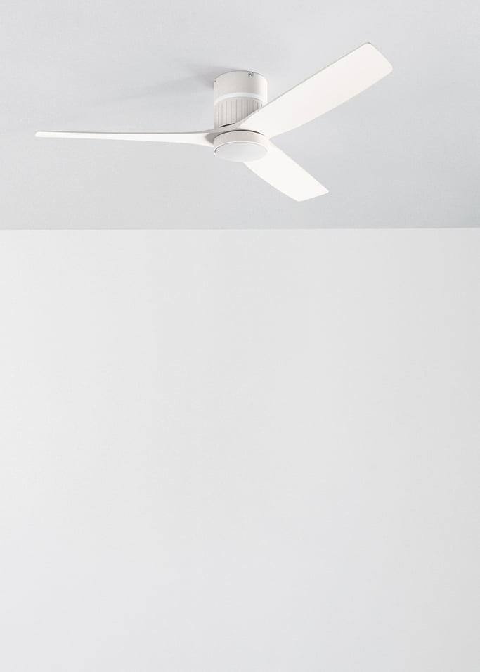 WIND LAYER - Ventoinha de teto silenciosa 40W Ø132 cm com luz ambiente, imagem da galeria 5