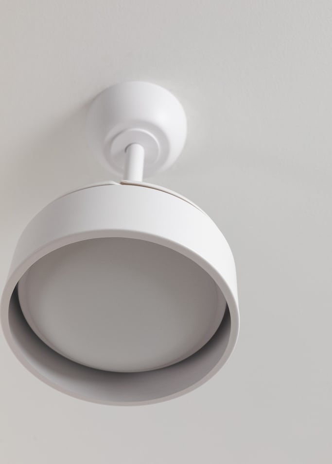 WIND CLEAR LAMP - Ventoinha de teto 40W silenciosa Ø55cm com pás retráteis e luz LED, imagem da galeria 6