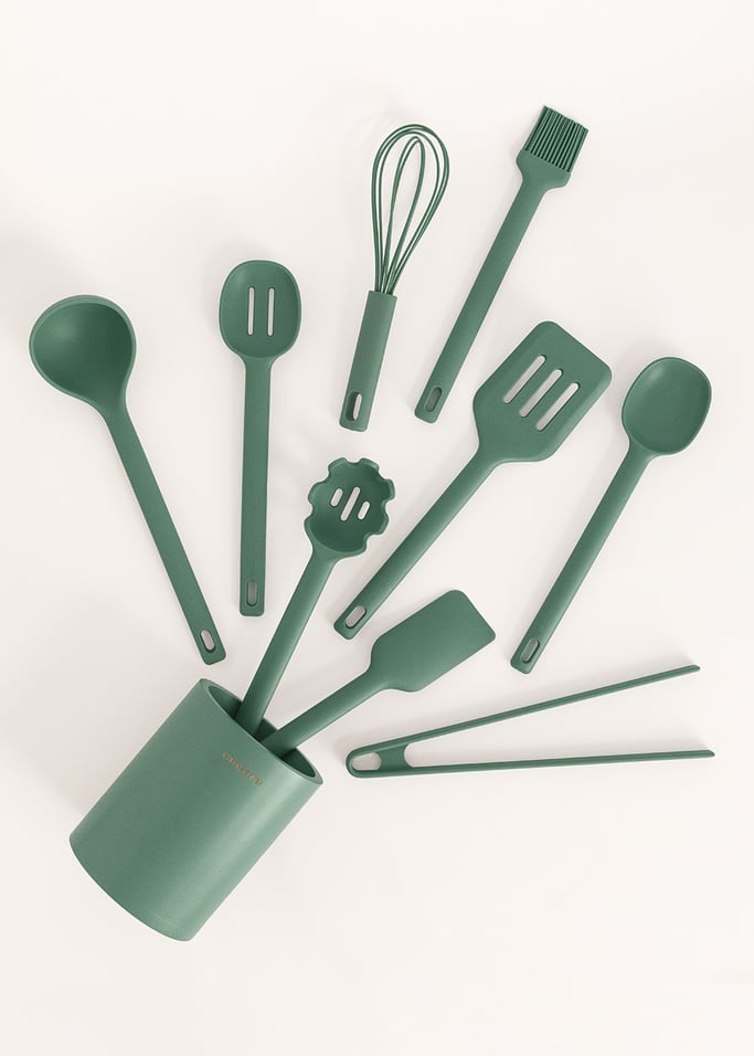 KITCHENWARE STUDIO - Conjunto de 9 utensílios de cozinha em silicone sem uniões, imagem da galeria 7