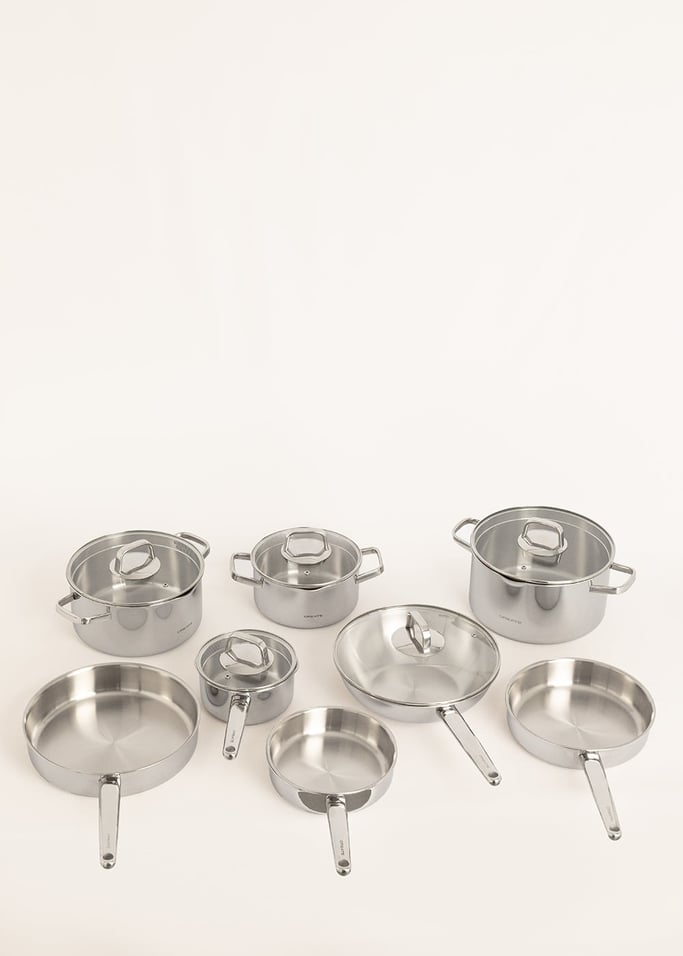 Bateria de cozinha em aço inoxidável de 8 peças, imagem da galeria 8