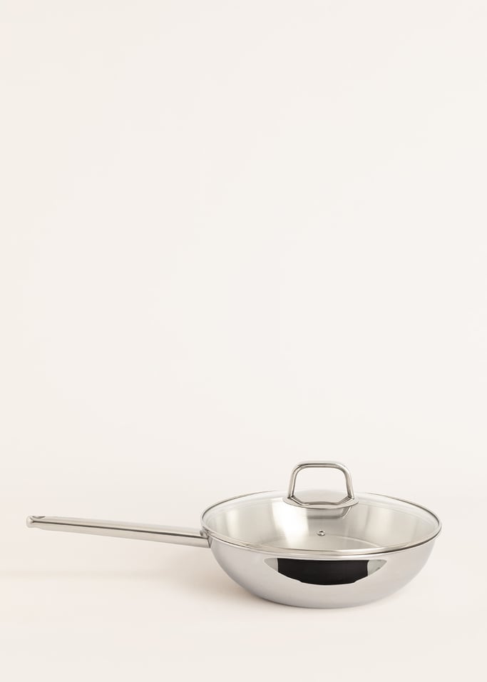STEEL WOK - Wok em aço inoxidável de tripla camada com tampa, imagem da galeria 5