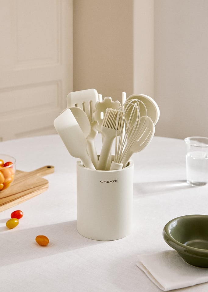 KITCHENWARE STUDIO - Conjunto de 9 utensílios de cozinha em silicone sem uniões, imagem da galeria 1