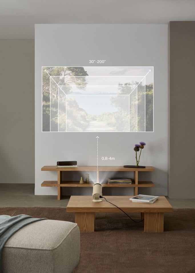 PROJECTOR STUDIO COMPACT - Projetor Smart HD com Wi-Fi, Bluetooth e rotação de 180º, imagem da galeria 2