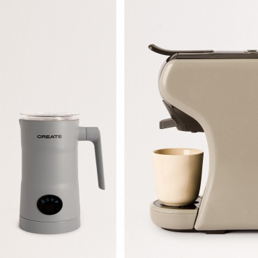 Potts Multi Capsule Espresso Machine, Milk Warmer Frother For Coffee Machine