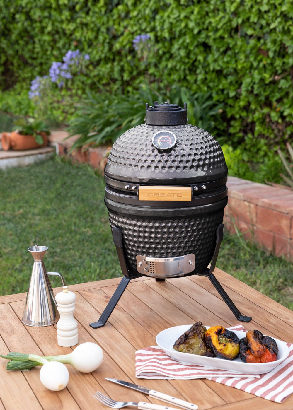 BBQ KAMADO - Ceramic smoker barbecue grill