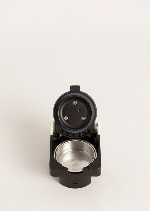 Adaptors for multi-capsule POTTS coffee machine and ground coffee